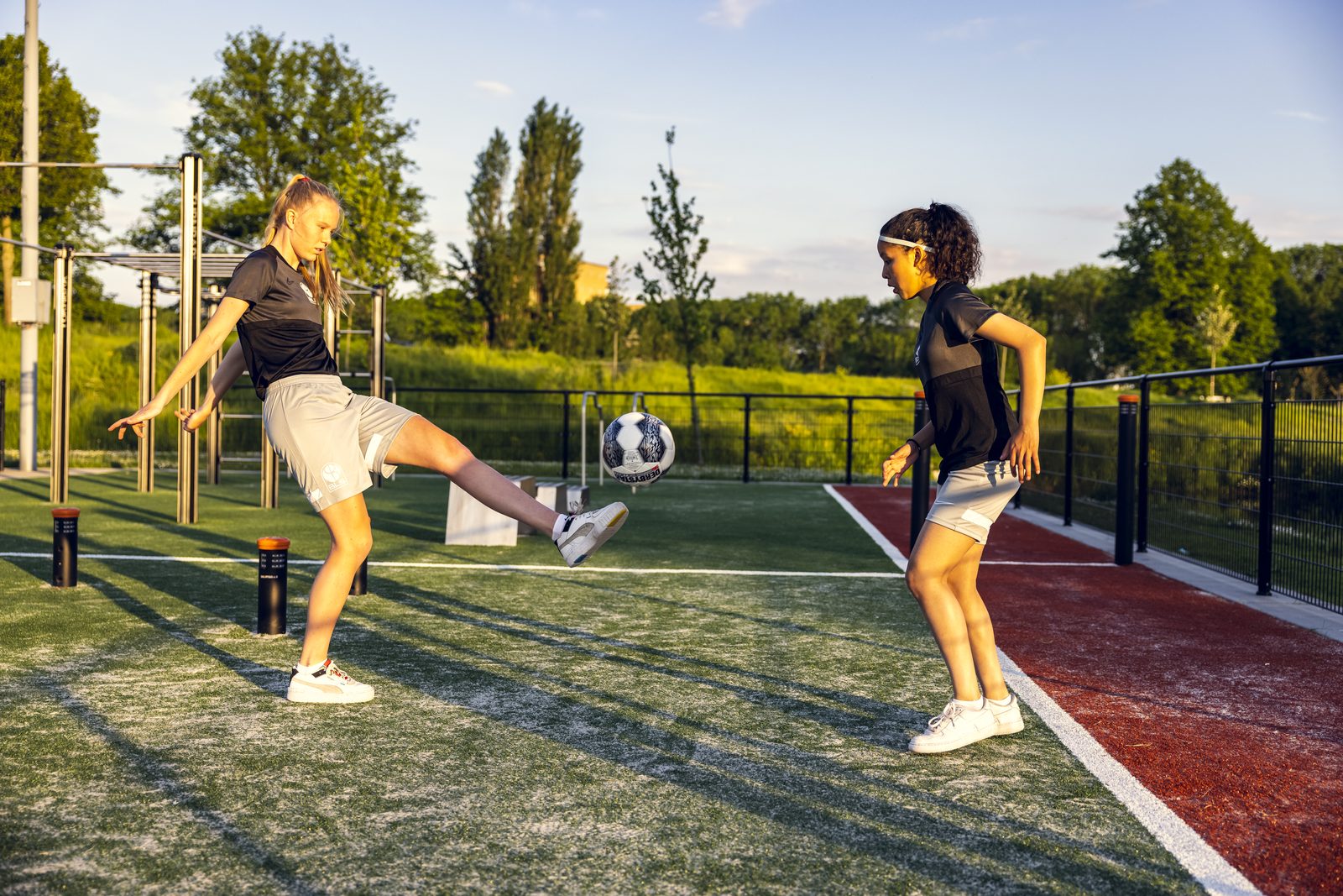 Speelsters in actie